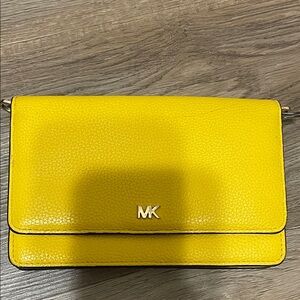 Michael Kors Vibrant Yellow Clutch
